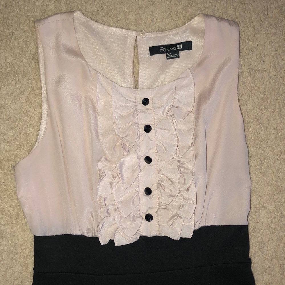 Rose pink/black tight dress, very comfy & classy